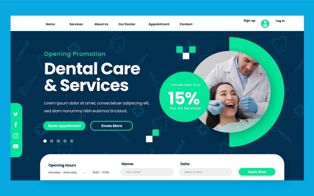 Low Cost Dental Clinic Website Design  Company Near You